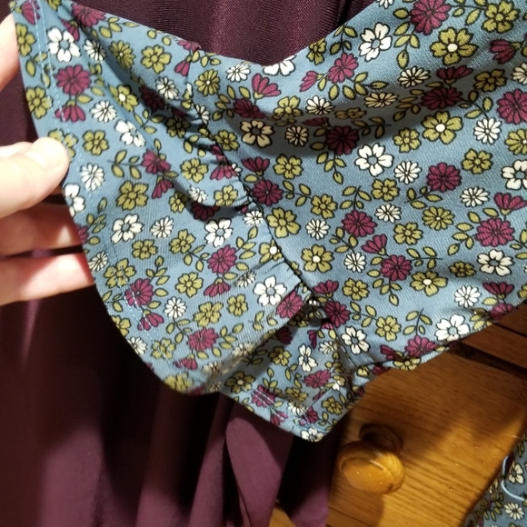 NWT Kaileigh Moira Floral Dress Sz XL Multicolored V Neck 3/4 Sleeve Ruffles - Picture 3 of 9